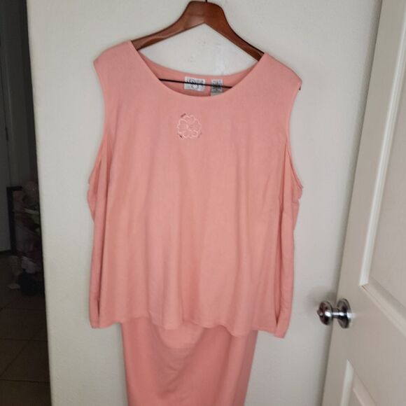 Cervelle Vintage 90s Silk 3 piece casual pants suit outfit size 2x - Picture 4 of 11